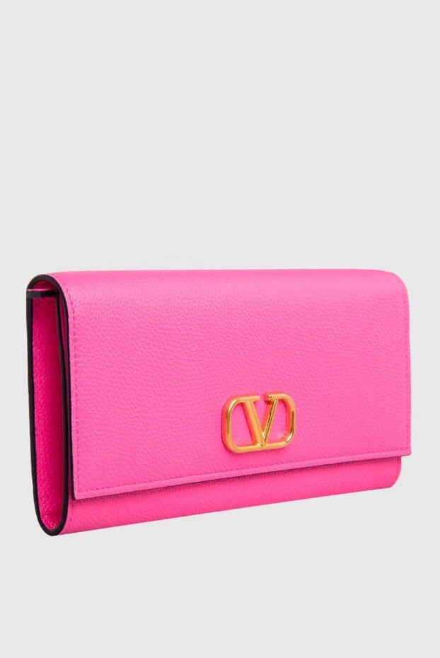Valentino женские кошелек из кожи розовый женский купить с ценами и фото 168157 - фото 2