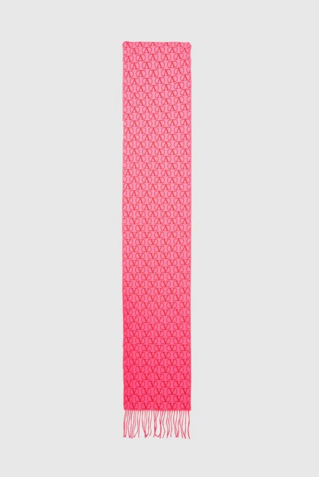 Valentino женские шарф из шерсти и кашемира красный женский купить с ценами и фото 168159 - фото 1