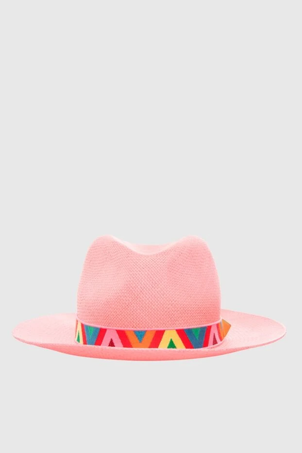 Valentino женские шляпка из хлопка розовая женская купить с ценами и фото 168160 - фото 1
