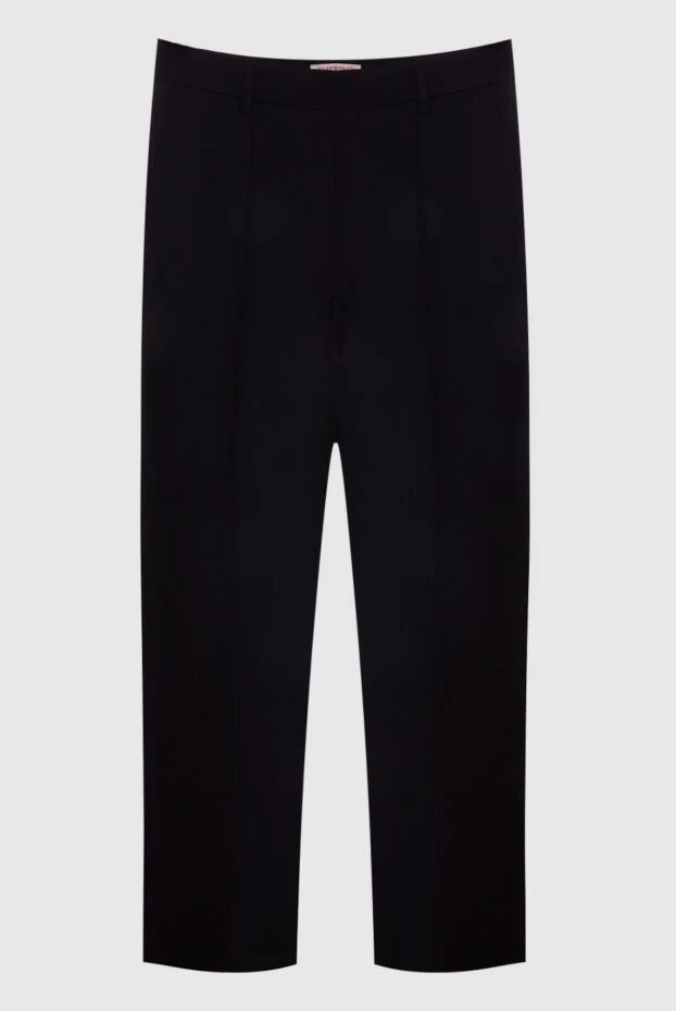 Valentino женские брюки из шерсти и шелка черные женские купить с ценами и фото 168173 - фото 1