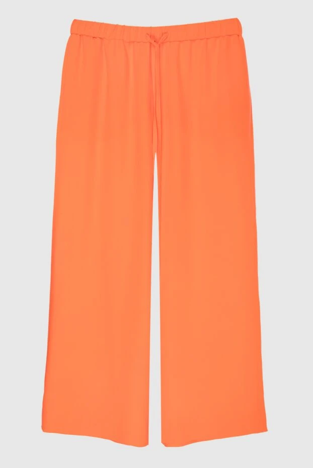 Valentino woman orange silk trousers for women 168174 - photo 1