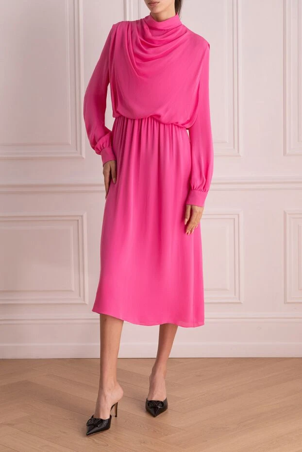 Valentino жіночі сукня з шовку рожева жіноча купити фото з цінами 168176 - фото 2