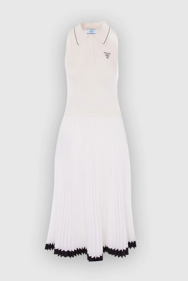 Prada жіночі сукня з шовку та бавовни біла жіноча купити фото з цінами 168178 - фото 1