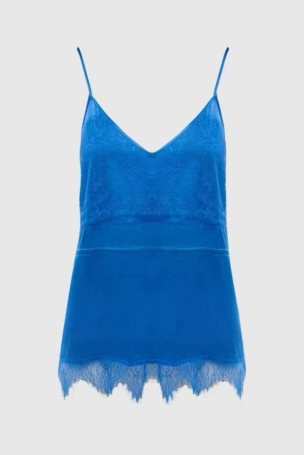 Max&Moi woman women's blue silk and elastane top buy with prices and photos 168223 - photo 1
