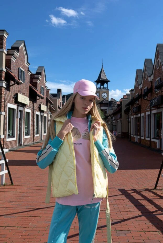 Max&Moi yellow polyester and nylon vest for women 168228 - photo 2