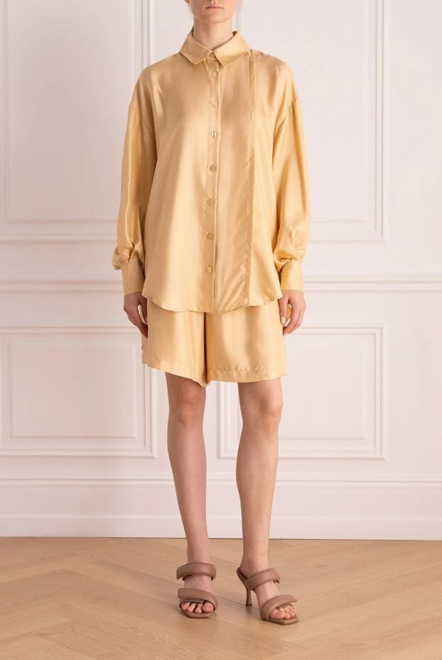 Max&Moi woman beige women's suit with silk shorts buy with prices and photos 168234 - photo 2