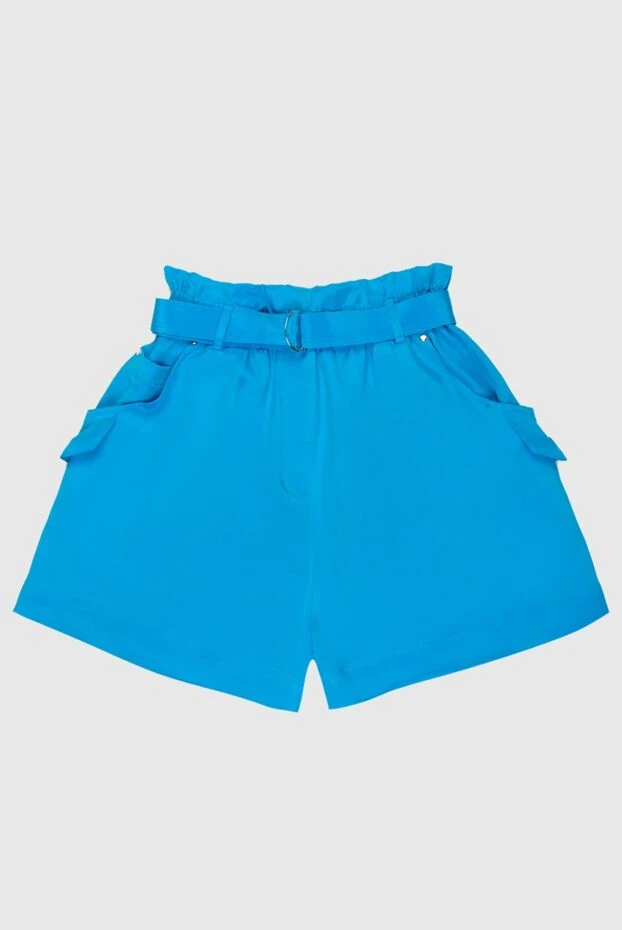 Max&Moi woman blue silk shorts for women buy with prices and photos 168240 - photo 1