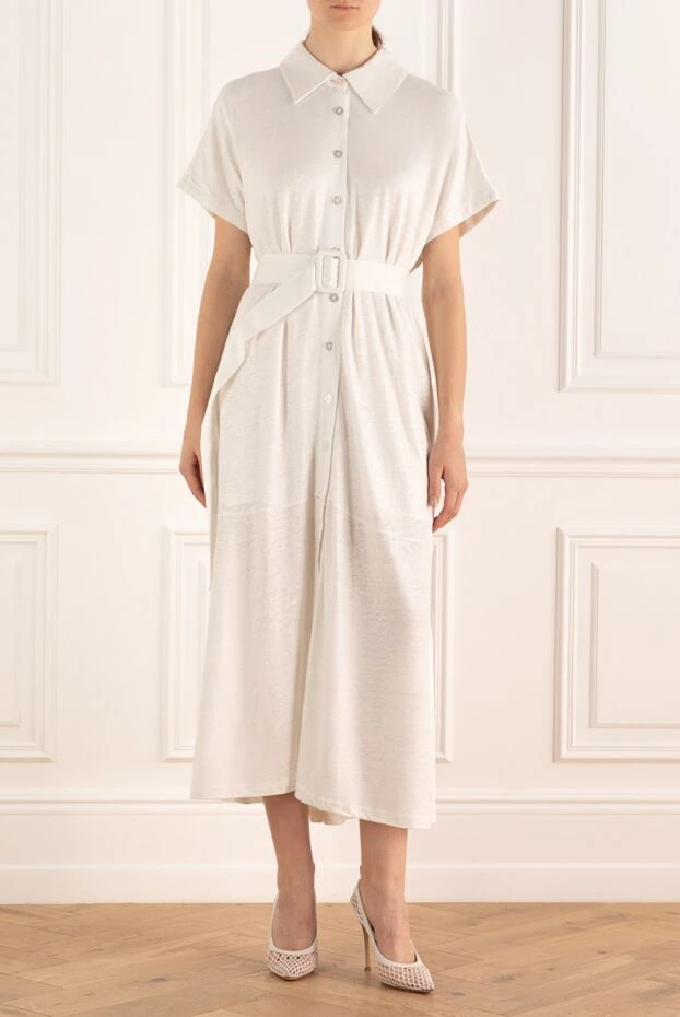 Max&Moi woman white linen dress for women 168249 - photo 2