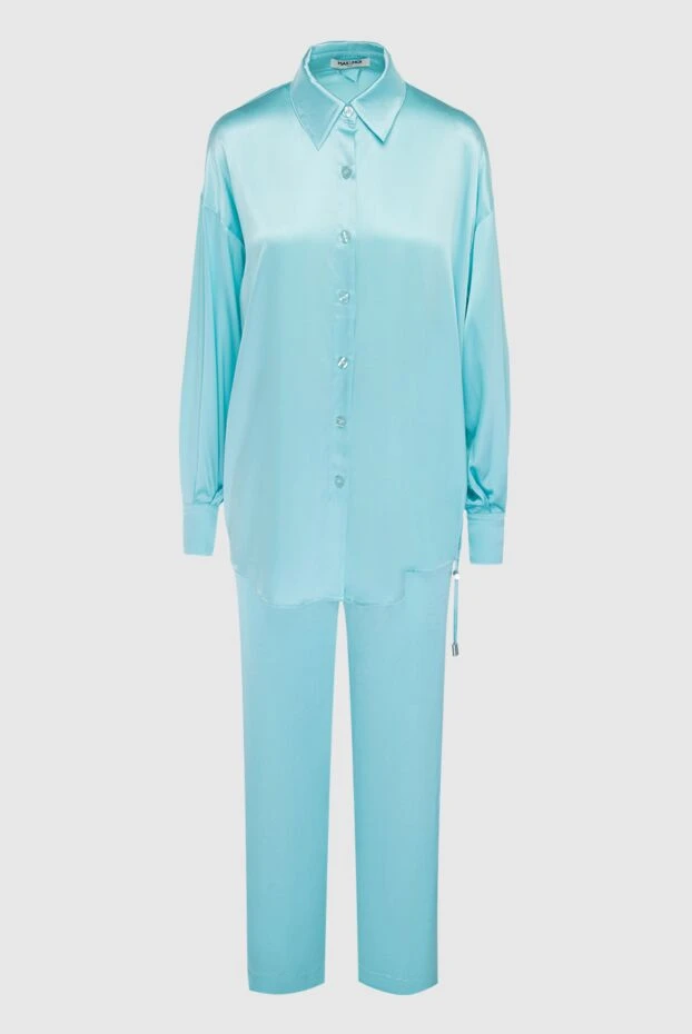 Max&Moi woman women's blue walking suit made of silk and elastane 168256 - photo 1