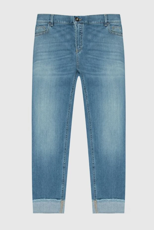 Panicale женские джинсы из хлопка голубые женские купить с ценами и фото 168277 - фото 1