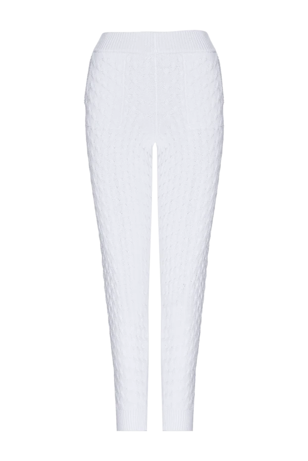 Panicale woman white cotton trousers for women 168287 - photo 1