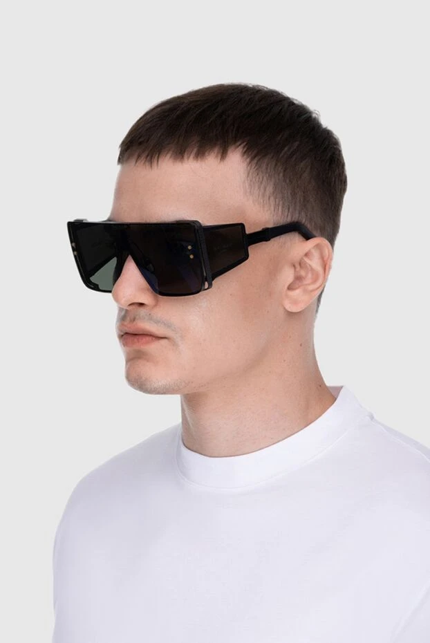 Balmain man black metal glasses for men 168306 - photo 2