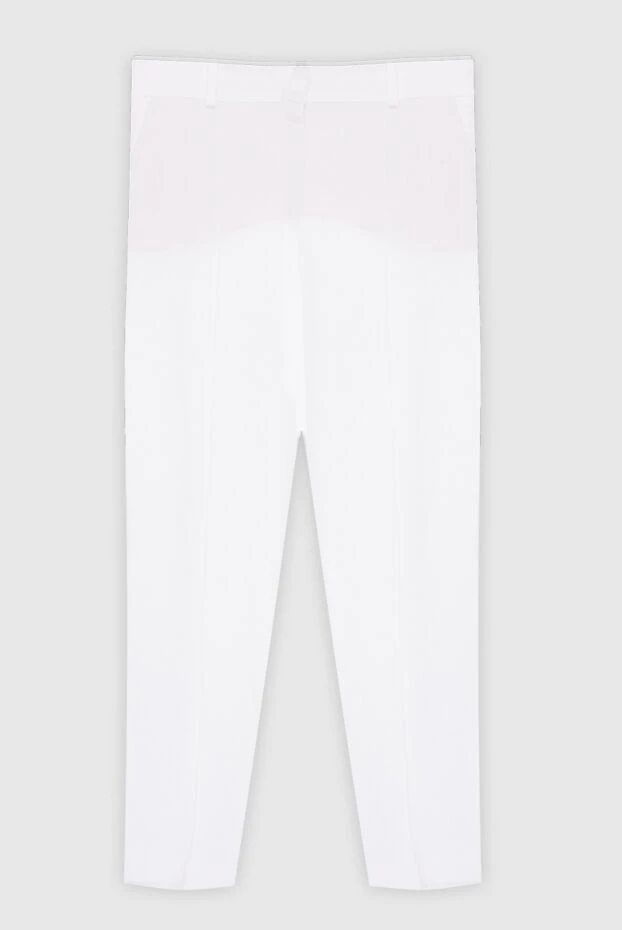 Loro Piana женские брюки из льна белые женские купить с ценами и фото 168328 - фото 1
