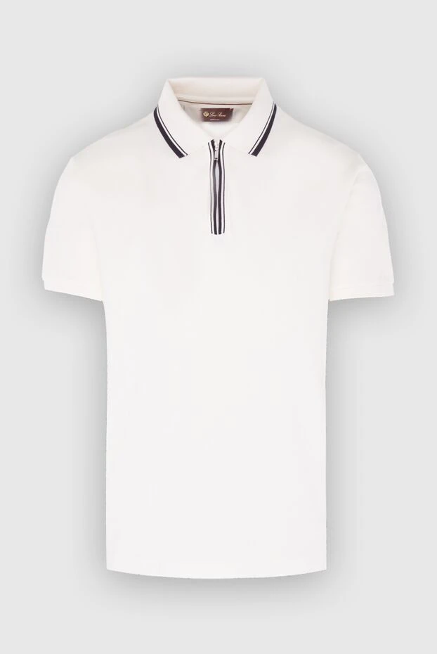 Loro Piana man cotton and elastane polo shirt white for men buy with prices and photos 168333 - photo 1