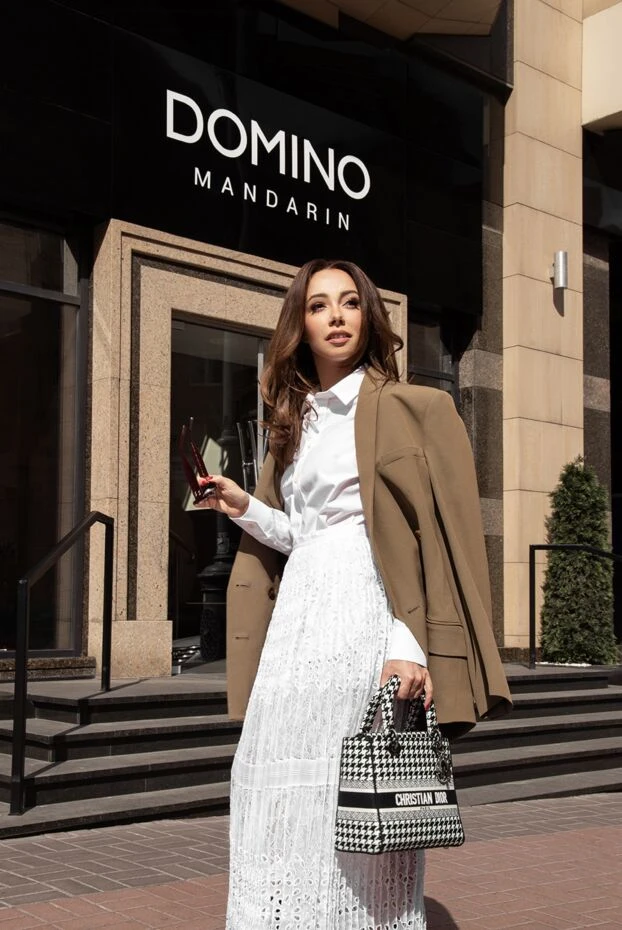 Balmain жакет з віскози коричневий жіночий 168353 - фото 2