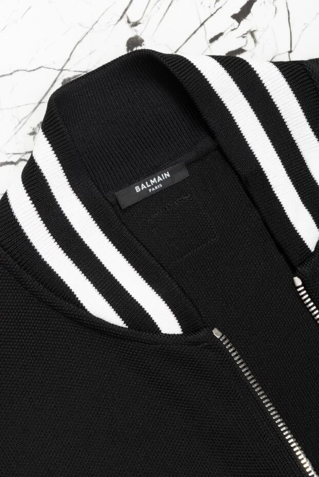 Balmain куртка из вискозы черная мужская 168358 - фото 2