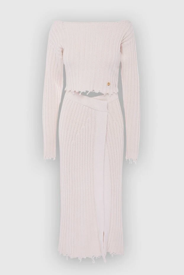 Balmain woman white women's suit with skirt made of cotton and polyamide buy with prices and photos 168361 - photo 1