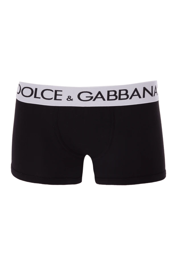 Dolce & Gabbana трусы боксеры из хлопка и эластана черные мужские. 168394 - фото 1