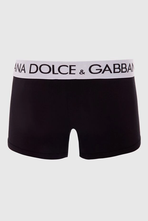 Dolce & Gabbana чоловічі труси боксери з бавовни та еластану чорні чоловічі. купити фото з цінами 168394 - фото 2