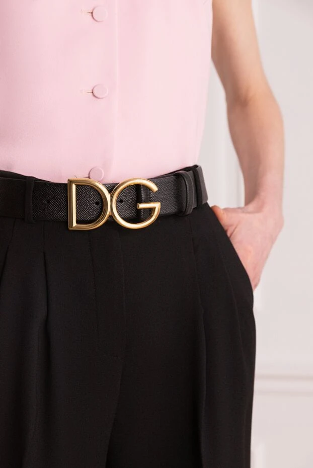 Dolce & Gabbana woman black leather belt for women buy with prices and photos 168398 - photo 2