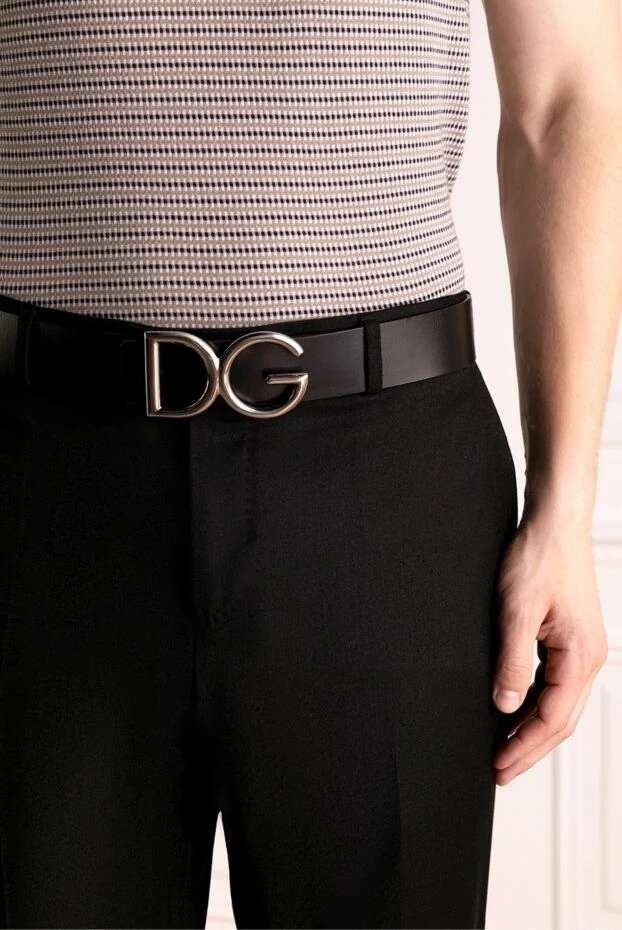 Dolce & Gabbana женские ремень из кожи черный купить с ценами и фото 168399 - фото 2