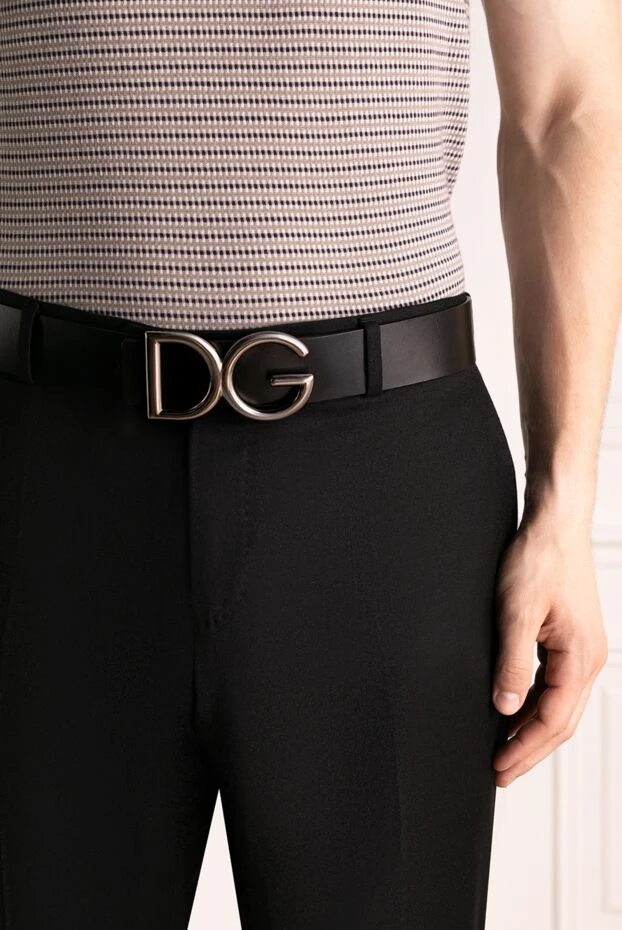 Dolce & Gabbana женские ремень из кожи черный купить с ценами и фото 168399 - фото 2
