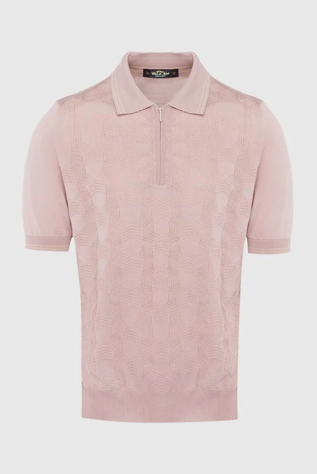 Cesare di Napoli man beige silk polo for men buy with prices and photos 168411 - photo 1