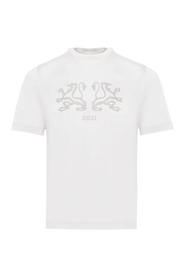 Zilli man white cotton t-shirt for men buy with prices and photos 168433 - photo 1