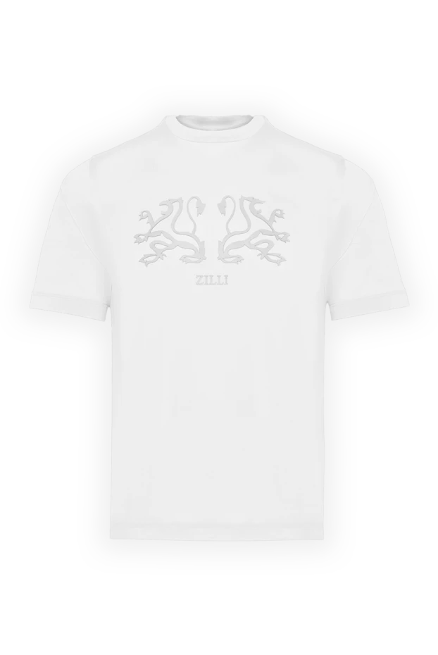 Zilli man white cotton t-shirt for men buy with prices and photos 168433 - photo 1