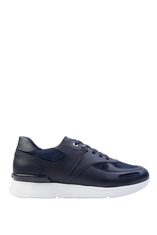 Stefano Ricci blue leather snickers for men 168446 - photo 1