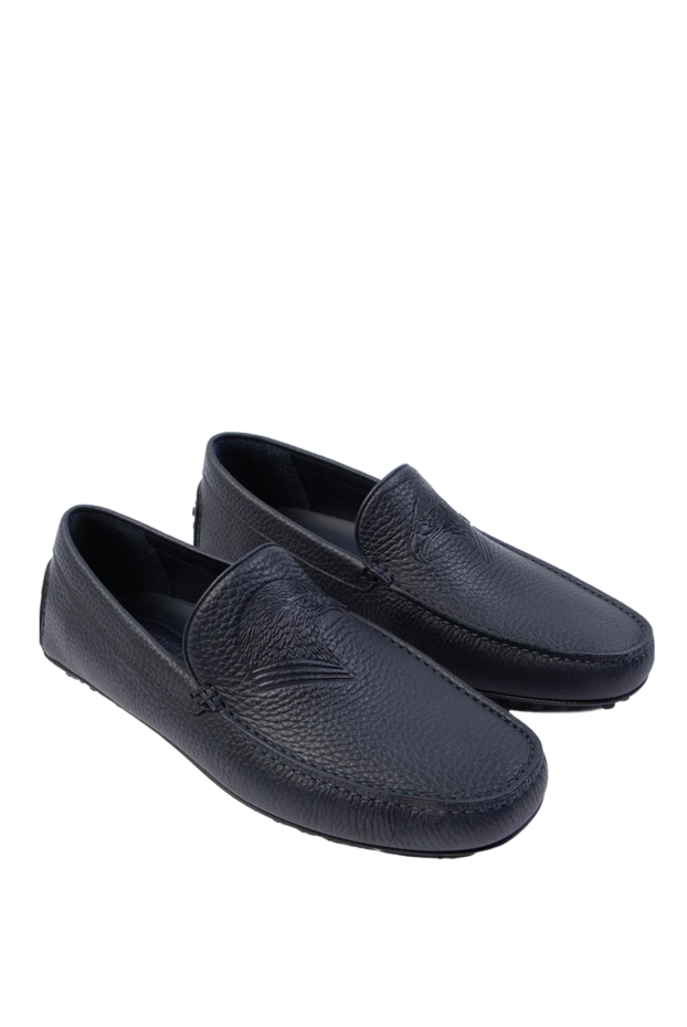 Stefano Ricci blue leather loafers for men 168449 - photo 3