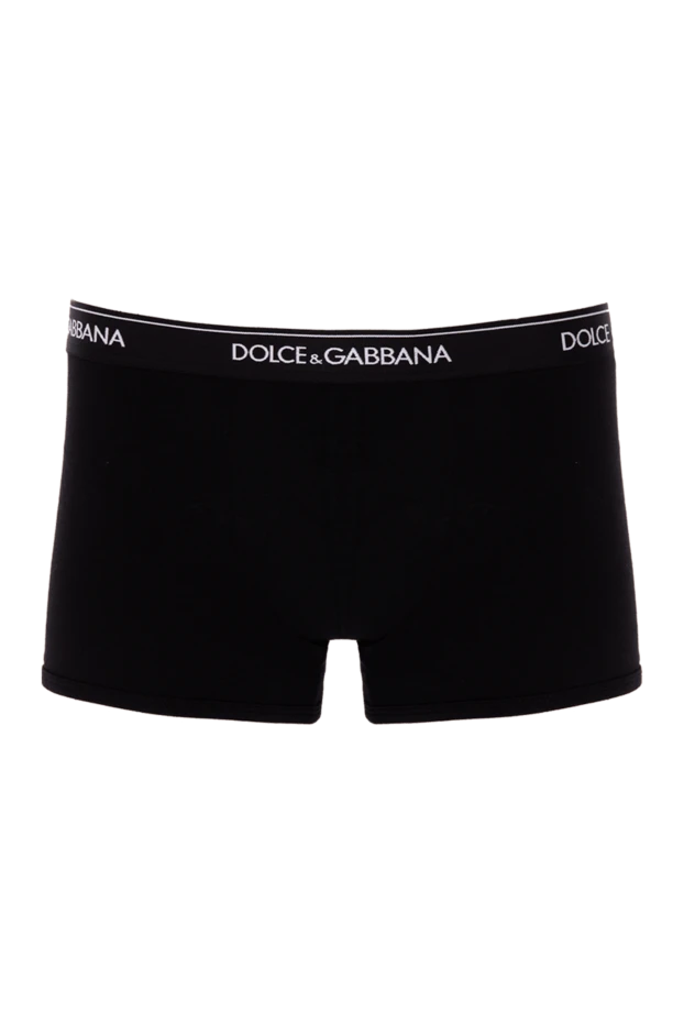 Dolce & Gabbana чоловічі труси боксери з бавовни та еластану чорні чоловічі купити фото з цінами 168462 - фото 1