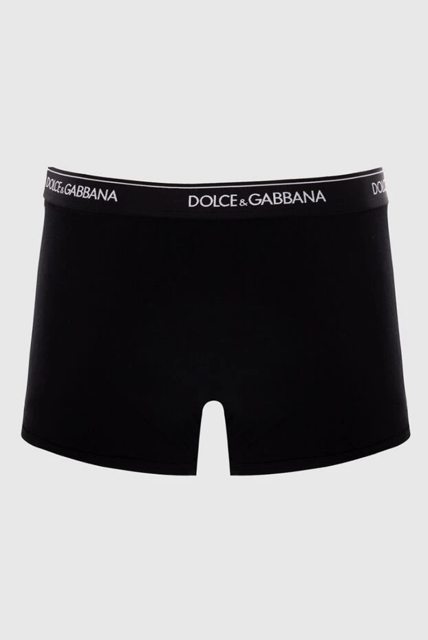 Dolce & Gabbana чоловічі труси боксери з бавовни та еластану чорні чоловічі купити фото з цінами 168462 - фото 2