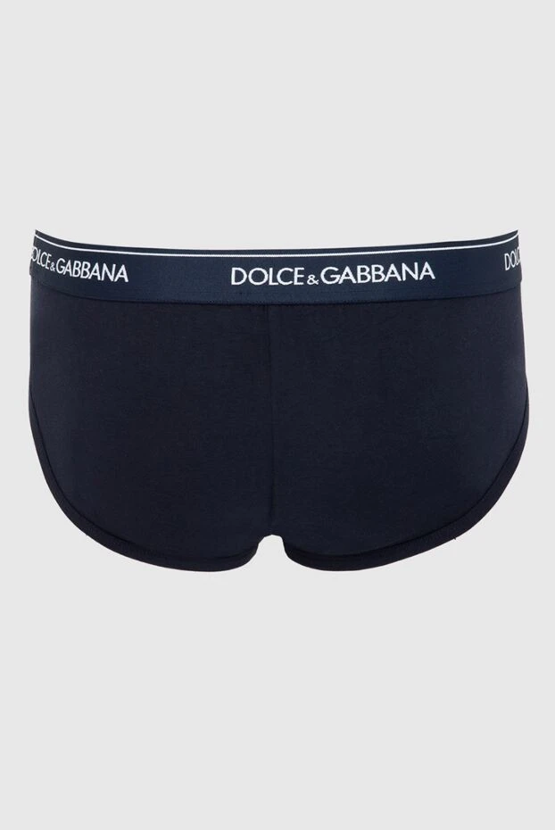 Dolce & Gabbana чоловічі труси брифи з бавовни та еластану сині чоловічі купити фото з цінами 168465 - фото 2
