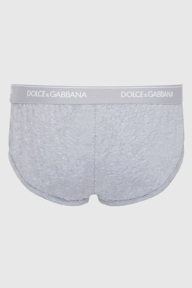 Dolce & Gabbana чоловічі труси брифи з бавовни та еластану сірі чоловічі купити фото з цінами 168467 - фото 2