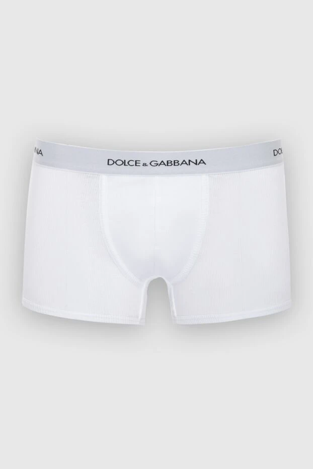 Dolce & Gabbana мужские трусы боксеры из хлопка белые мужские купить с ценами и фото 168472 - фото 1