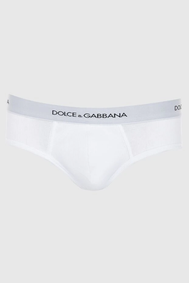 Dolce & Gabbana чоловічі труси брифи з бавовни білі чоловічі купити фото з цінами 168473 - фото 1