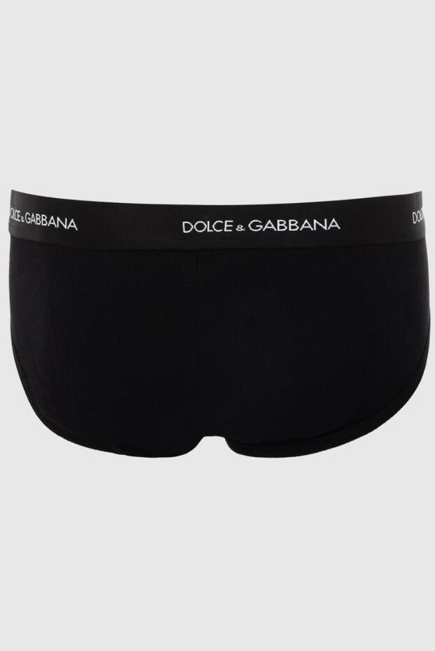 Dolce & Gabbana мужские трусы брифы из хлопка черные мужские 168477 - фото 2