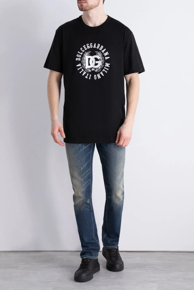 Dolce & Gabbana man black cotton t-shirt for men buy with prices and photos 168480 - photo 2