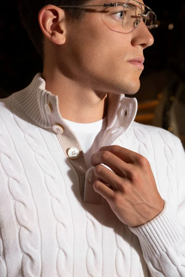 Dolce & Gabbana white men's t-shirt with minimalist logo patch 168482 - photo 2