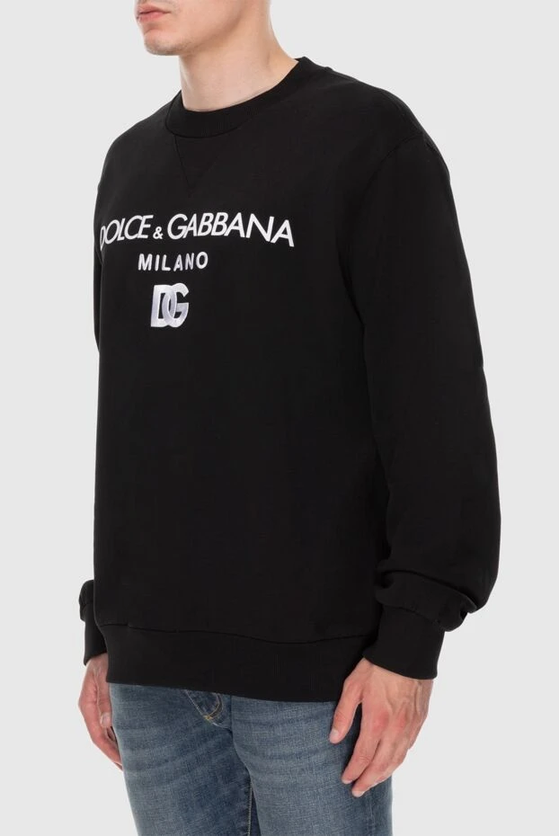 Dolce & Gabbana женские худи из хлопка и полиэстера женское черное 177220 - фото 3