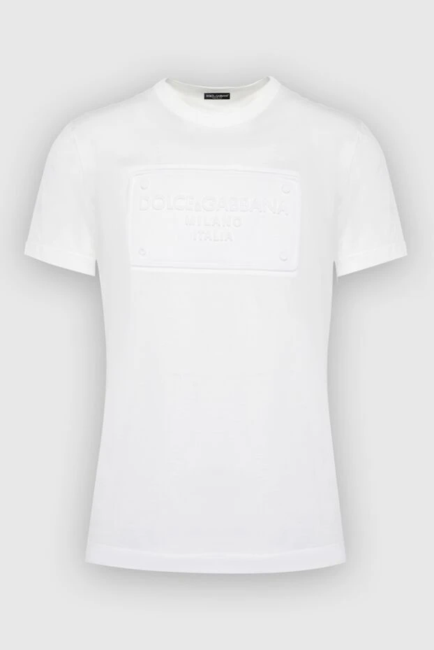 Dolce & Gabbana man white cotton t-shirt for men 168488 - photo 1