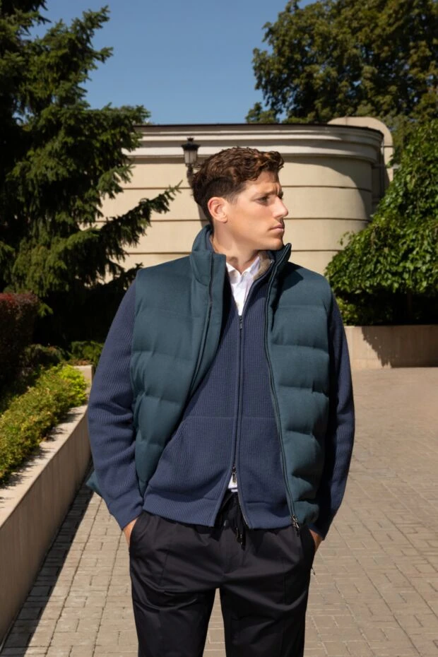 Dolce & Gabbana men's black cotton trousers with drawstring and zip pockets 168490 - photo 3