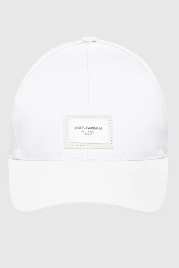 Dolce & Gabbana мужские кепка из хлопка и эластана белая мужская купить с ценами и фото 168494 - фото 1
