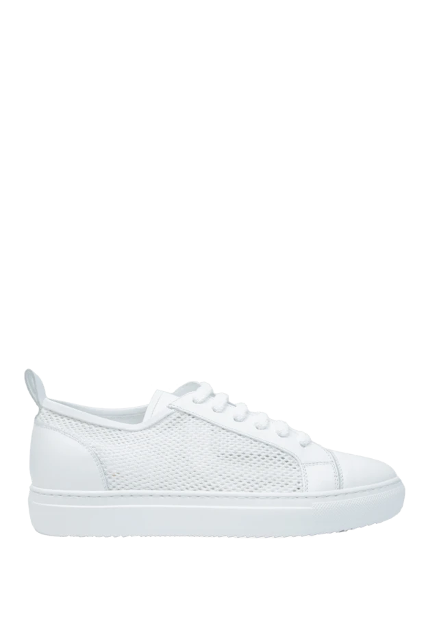 Doucal`s white leather sneakers for men 168496 - photo 1