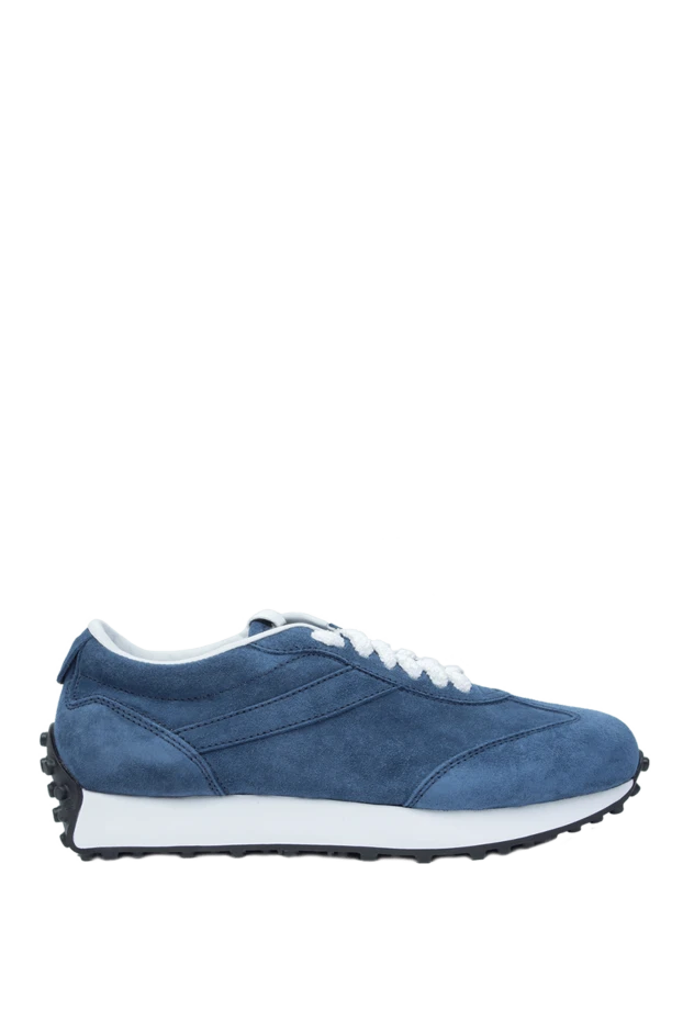 Doucal`s blue suede sneakers for men 168512 - photo 1