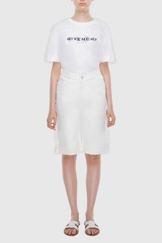 Jacob Cohen woman white cotton shorts for women 168532 - photo 2