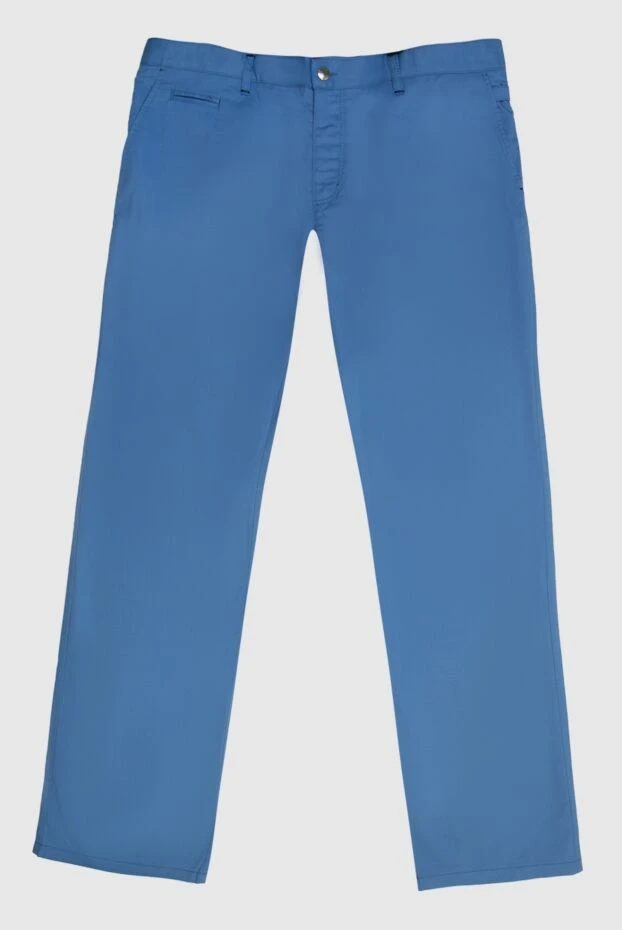 Zilli мужские джинсы из хлопка с кашемиром голубые мужские купить с ценами и фото 168571 - фото 1