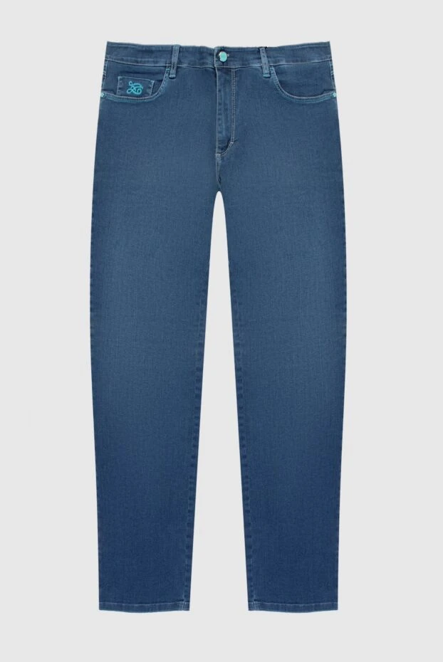 Zilli мужские джинсы из хлопка синие мужские купить с ценами и фото 168593 - фото 1