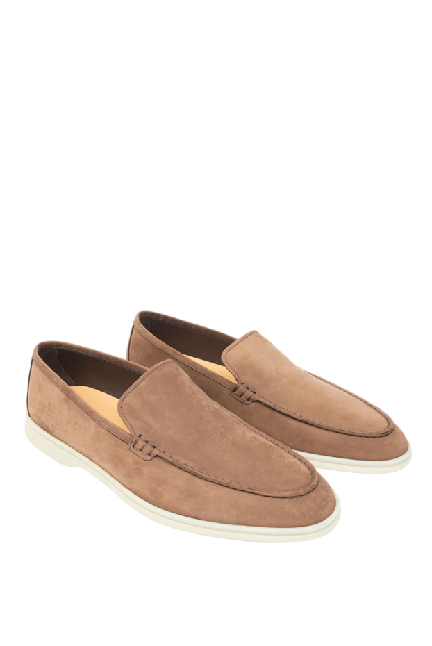 Cesare di Napoli man brown leather men's moccasins 169561 - photo 3